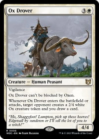 Ox Drover - Commander: Wilds of Eldraine (WOC) #6 - Rare Magic: The Gathering Trading Card
