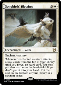 Songbirds' Blessing - Commander: Wilds of Eldraine (WOC) #7 - Rare Magic: The Gathering Trading Card