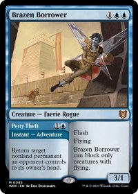 Brazen Borrower - Commander: Wilds of Eldraine (WOC) #85 - Mythic Rare Magic: The Gathering Trading Card