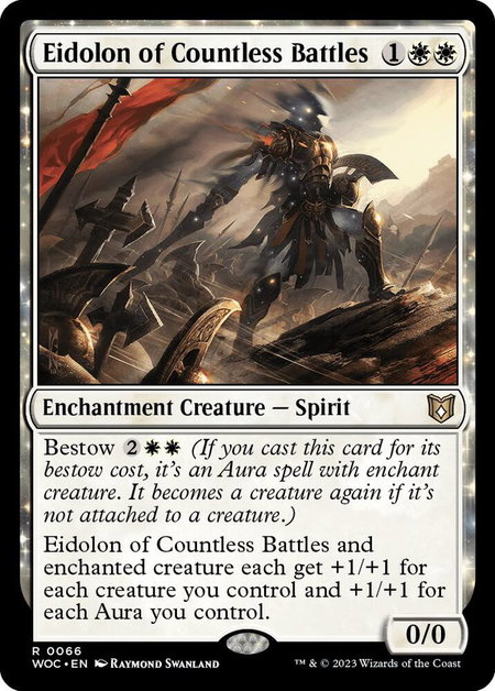 Eidolon of Countless Battles trading card from Commander: Wilds of Eldraine Eidolon of Countless Battles - Commander: Wilds of Eldraine Magic: The Gathering trading card