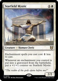 Starfield Mystic - Commander: Wilds of Eldraine (WOC) #76 - Rare Magic: The Gathering Trading Card