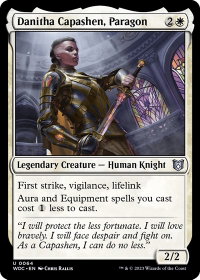 Danitha Capashen, Paragon - Commander: Wilds of Eldraine (WOC) #64 - Uncommon Magic: The Gathering Trading Card