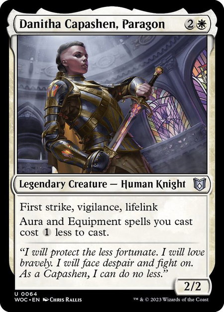 Danitha Capashen, Paragon - Commander: Wilds of Eldraine Magic: The Gathering trading card