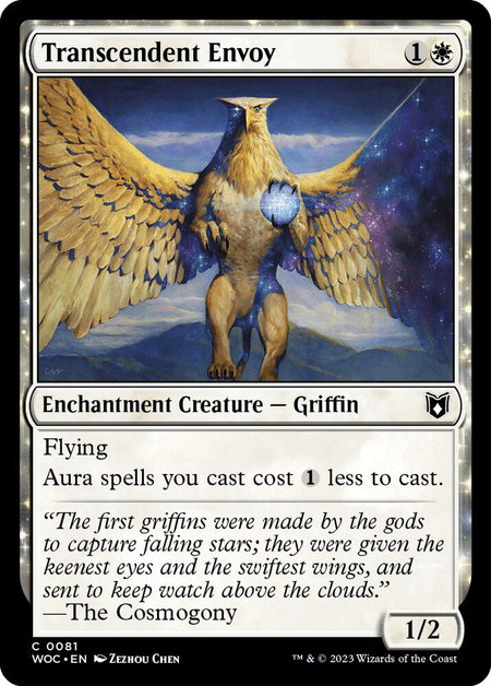 Transcendent Envoy trading card from Commander: Wilds of Eldraine Transcendent Envoy - Commander: Wilds of Eldraine Magic: The Gathering trading card