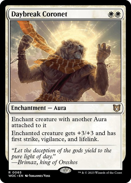 Daybreak Coronet - Commander: Wilds of Eldraine Magic: The Gathering trading card
