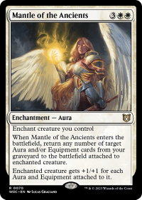 Mantle of the Ancients - Commander: Wilds of Eldraine (WOC) #70 - Rare Magic: The Gathering Trading Card