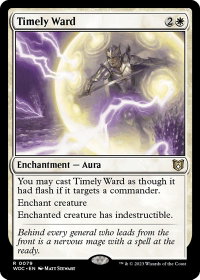 Timely Ward - Commander: Wilds of Eldraine (WOC) #79 - Rare Magic: The Gathering Trading Card