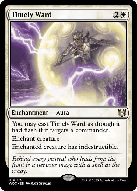 Timely Ward - Commander: Wilds of Eldraine Magic: The Gathering trading card