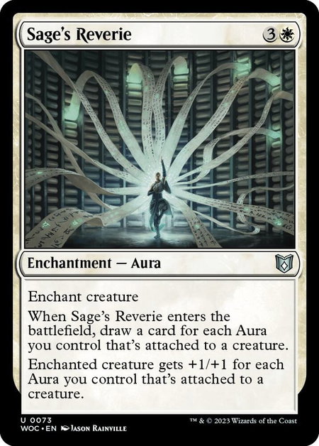 Sage's Reverie - Commander: Wilds of Eldraine Magic: The Gathering trading card