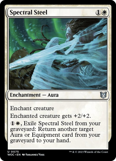 Spectral Steel - Commander: Wilds of Eldraine Magic: The Gathering trading card