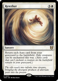 Retether - Commander: Wilds of Eldraine (WOC) #72 - Rare Magic: The Gathering Trading Card