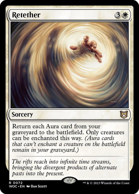 Retether trading card from Commander: Wilds of Eldraine Retether - Commander: Wilds of Eldraine Magic: The Gathering trading card