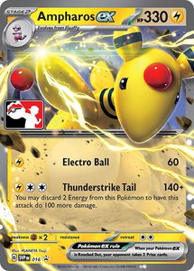 Ampharos ex - Prize Pack Series Cards #016 - Promo Pokémon Trading Card