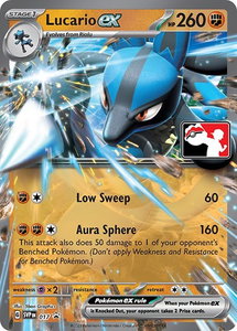 Lucario ex - Prize Pack Series Cards #017 - Promo Pokémon Trading Card