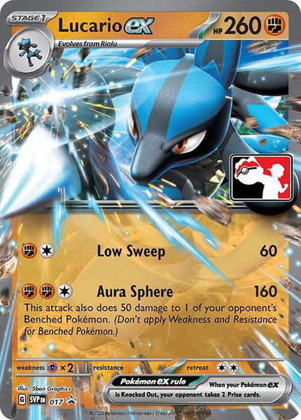 Lucario ex - Prize Pack Series Cards Pokémon trading card