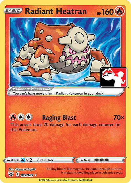 Radiant Heatran - Prize Pack Series Cards Pokémon trading card