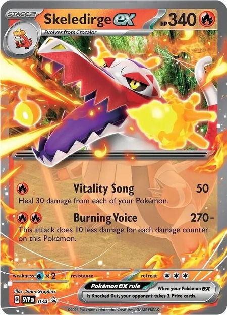 Skeledirge ex - 034 - SV: Scarlet & Violet Promo Cards Pokémon trading card