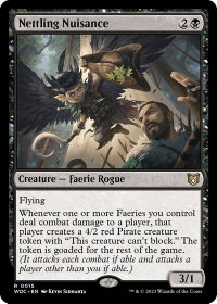 Nettling Nuisance - Commander: Wilds of Eldraine (WOC) #15 - Rare Magic: The Gathering Trading Card