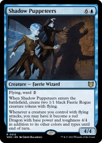 Shadow Puppeteers - Commander: Wilds of Eldraine (WOC) #12 - Rare Magic: The Gathering Trading Card