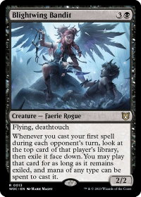 Blightwing Bandit - Commander: Wilds of Eldraine (WOC) #13 - Rare Magic: The Gathering Trading Card