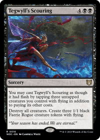 Tegwyll's Scouring - Commander: Wilds of Eldraine (WOC) #16 - Rare Magic: The Gathering Trading Card