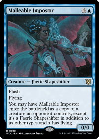 Malleable Impostor - Commander: Wilds of Eldraine (WOC) #10 - Rare Magic: The Gathering Trading Card