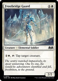 Frostbridge Guard - Wilds of Eldraine (WOE) #14 - Common Magic: The Gathering Trading Card