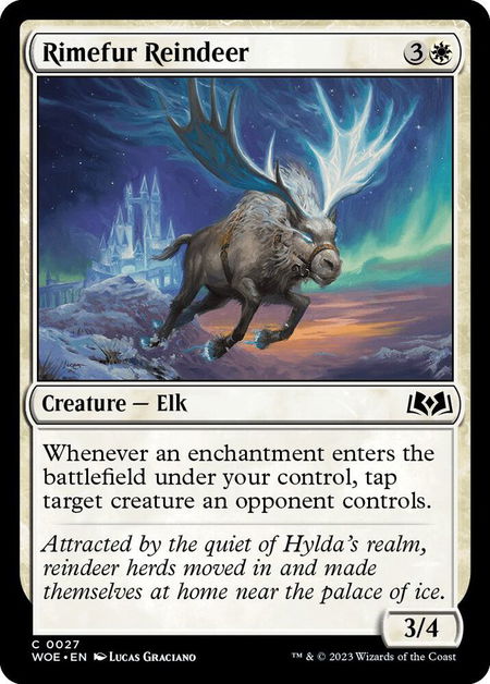 Rimefur Reindeer - Wilds of Eldraine Magic: The Gathering trading card