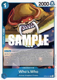 Who's.Who - Kingdoms of Intrigue (OP04) #OP04-051 - Rare One Piece Trading Card