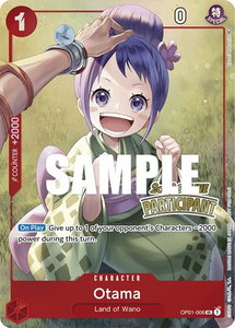 Otama (Online Regional 2023) [Participant] - One Piece Promotion Cards (OP-PR) #OP01-006 - Promo One Piece Trading Card