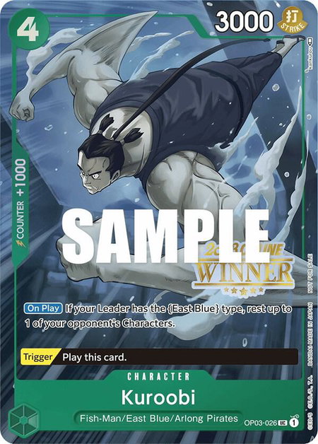 Kuroobi (Online Regional 2023) [Winner] - One Piece Promotion Cards One Piece trading card