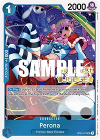 Perona (Judge Pack Vol. 2) - One Piece Promotion Cards (OP-PR) #OP01-077 - Promo One Piece Trading Card