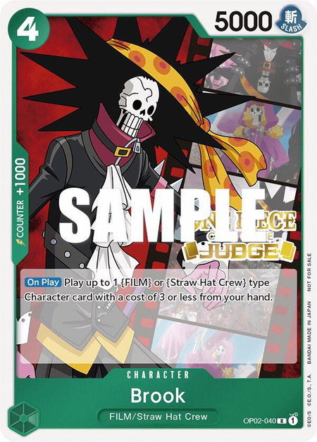 Brook (Judge Pack Vol. 2) - One Piece Promotion Cards One Piece trading card