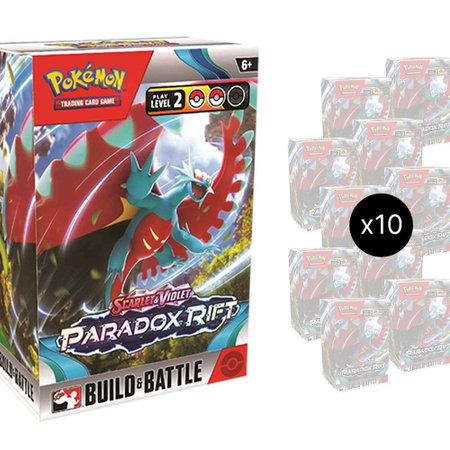 Paradox Rift Build & Battle Box Display - SV04: Paradox Rift Pokémon trading card