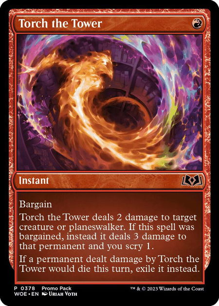 Torch the Tower - Promo Pack: Wilds of Eldraine Magic: The Gathering trading card