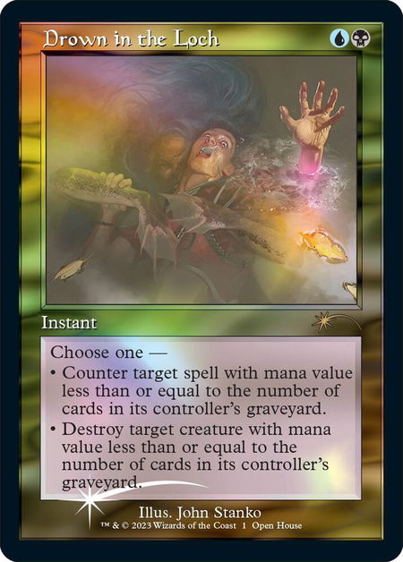 Drown in the Loch (Retro Frame) - Open House Promos Magic: The Gathering trading card