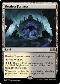 Restless Fortress - Promo Pack: Wilds of Eldraine (PPWOE) #259p - Rare Magic: The Gathering Trading Card