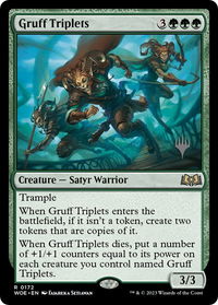 Gruff Triplets - Promo Pack: Wilds of Eldraine (PPWOE) #172p - Rare Magic: The Gathering Trading Card