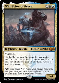 Will, Scion of Peace - Promo Pack: Wilds of Eldraine (PPWOE) #218p - Mythic Magic: The Gathering Trading Card