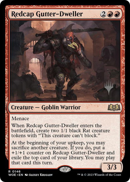 Redcap Gutter-Dweller - Promo Pack: Wilds of Eldraine Magic: The Gathering trading card