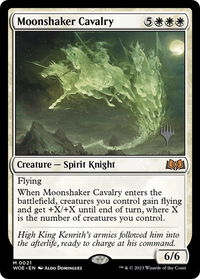 Moonshaker Cavalry - Promo Pack: Wilds of Eldraine (PPWOE) #21p - Mythic Magic: The Gathering Trading Card