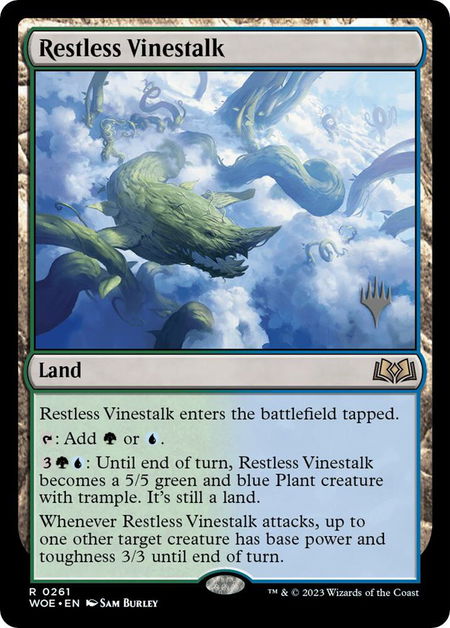 Restless Vinestalk - Promo Pack: Wilds of Eldraine Magic: The Gathering trading card