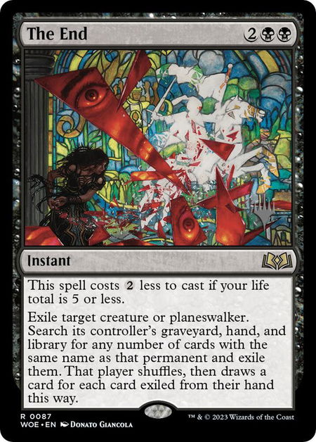 The End - Promo Pack: Wilds of Eldraine Magic: The Gathering trading card
