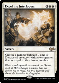 Expel the Interlopers - Promo Pack: Wilds of Eldraine (PPWOE) #13p - Rare Magic: The Gathering Trading Card
