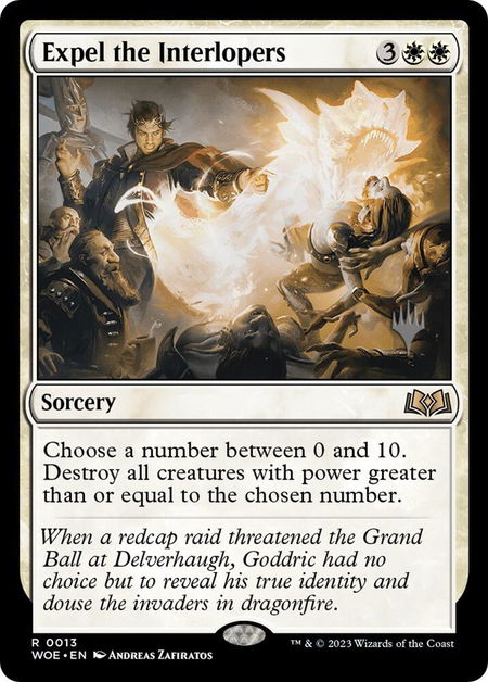 Expel the Interlopers - Promo Pack: Wilds of Eldraine Magic: The Gathering trading card