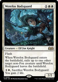 Werefox Bodyguard - Promo Pack: Wilds of Eldraine (PPWOE) #39p - Rare Magic: The Gathering Trading Card