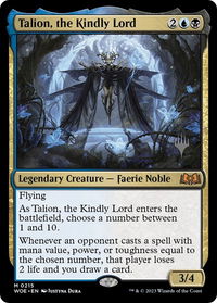 Talion, the Kindly Lord - Promo Pack: Wilds of Eldraine (PPWOE) #215p - Mythic Magic: The Gathering Trading Card