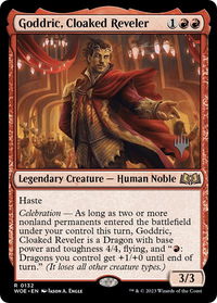 Goddric, Cloaked Reveler - Promo Pack: Wilds of Eldraine (PPWOE) #132p - Rare Magic: The Gathering Trading Card