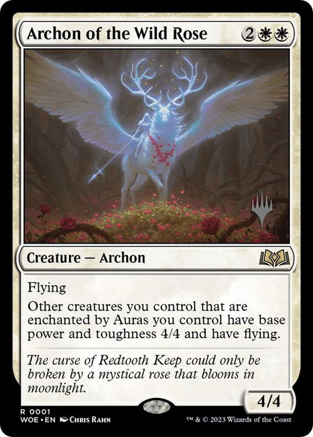 Archon of the Wild Rose - Promo Pack: Wilds of Eldraine Magic: The Gathering trading card