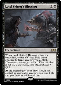 Lord Skitter's Blessing - Promo Pack: Wilds of Eldraine (PPWOE) #98p - Rare Magic: The Gathering Trading Card